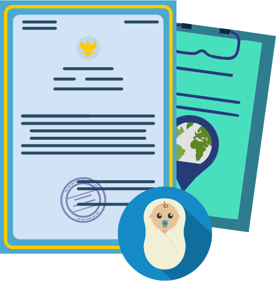 Icon Akta Kelahiran - Layanan Pencatatan Akta Kelahiran Disdukcapil Jayawijaya